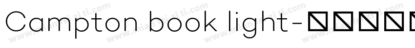 Campton book light字体转换